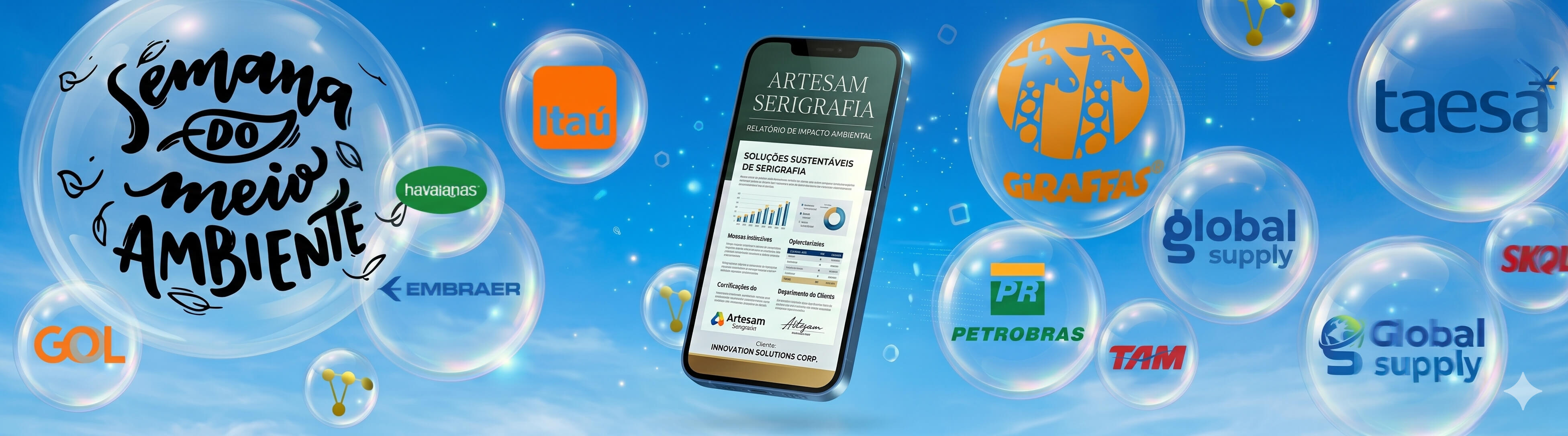 Balões Bubbles Corporativos