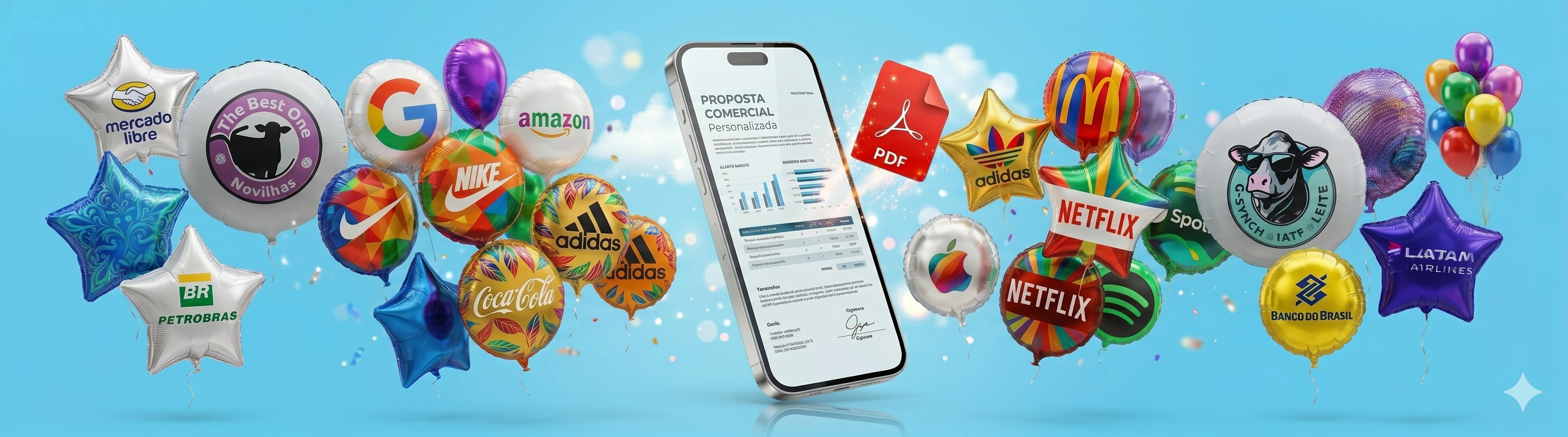 Balões Metalizados Corporativos